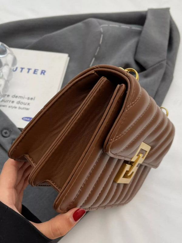 Quilted flap chain shoulder bag — additional view 9