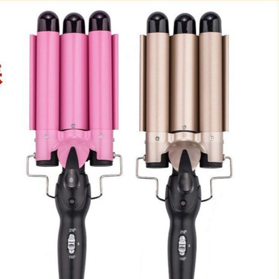 Three-barrel ceramic wave hair curler product photo