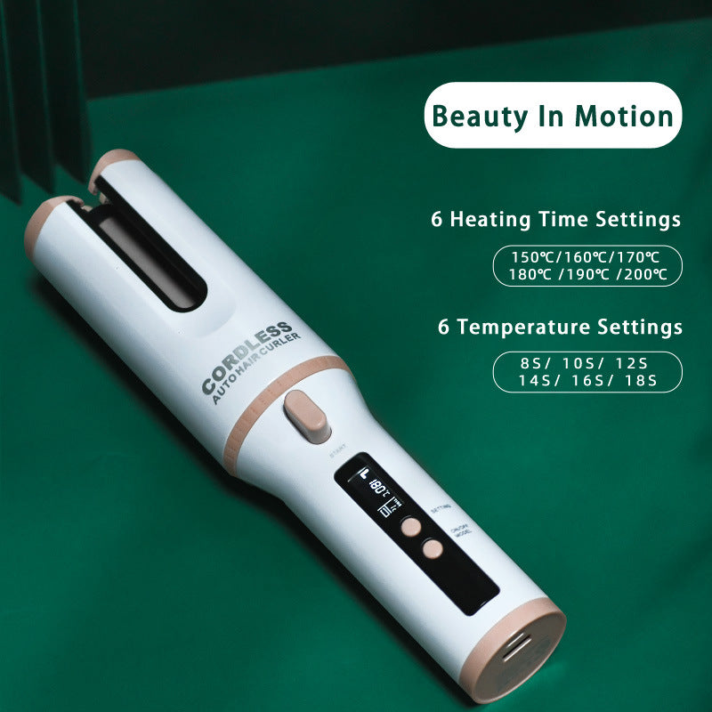 Cordless Automatic Curling Iron with Alloy Barrel 5200mAh, alternate product view