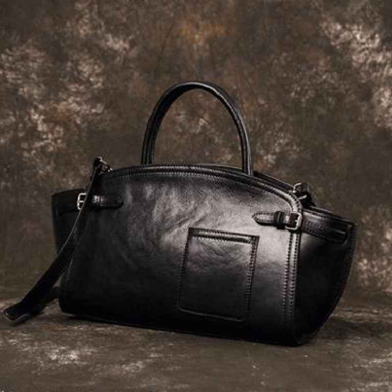 Boston bag shown from back angle