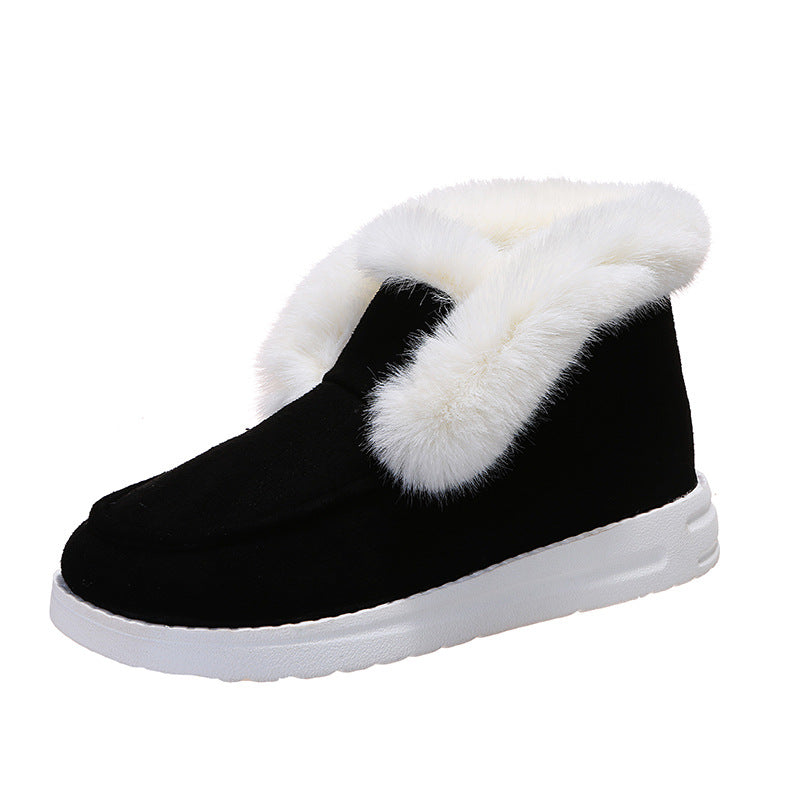 Women's Plush-Lined Slip-On Ankle Snow Boots additional product view