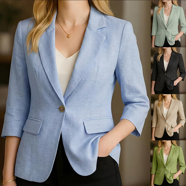 Elegant casual blazer, front view