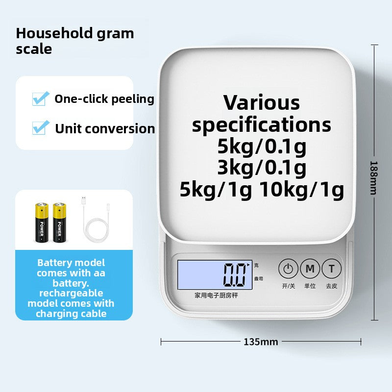 Precision Electronic Kitchen Gram Scale