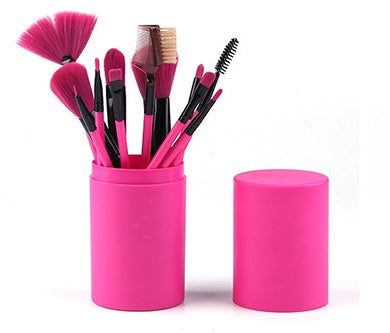 12-Piece Makeup Brush Set with Storage Holder - Face & Eye Brushes, product view 13