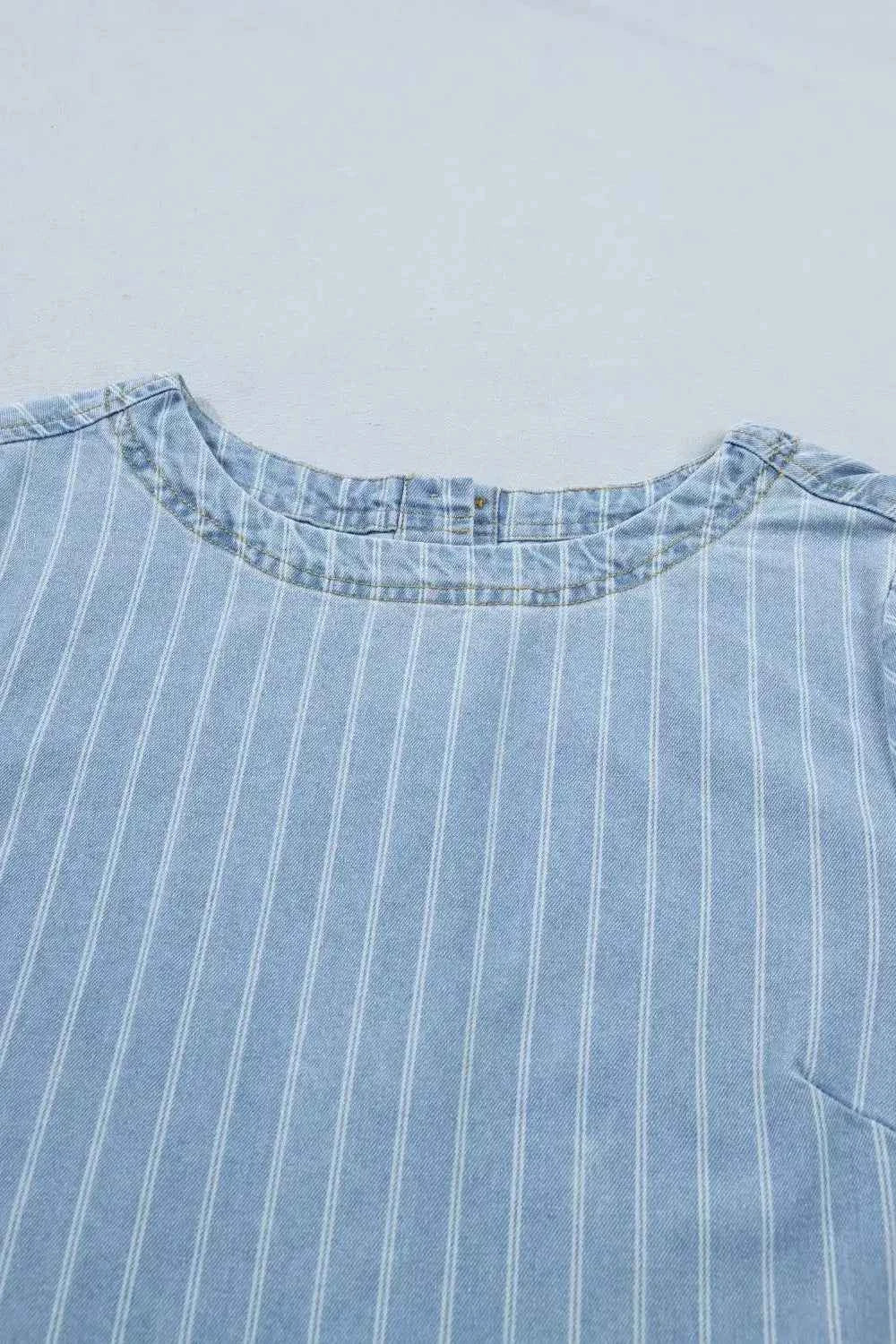 Stripe denim mini dress — additional view 7