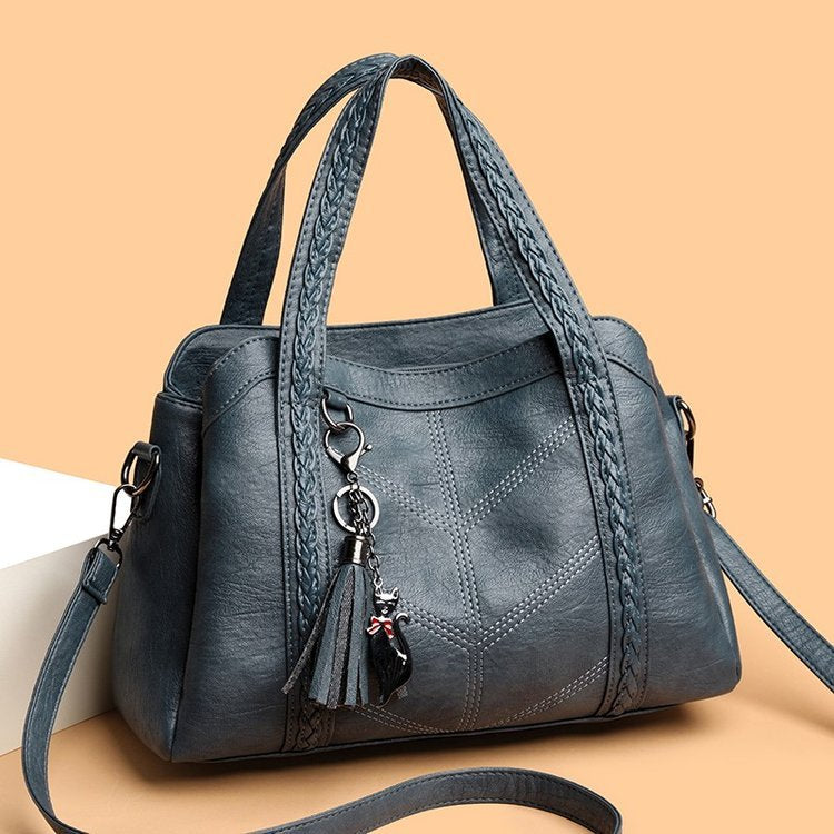 Tassel PU Handbag, side product view