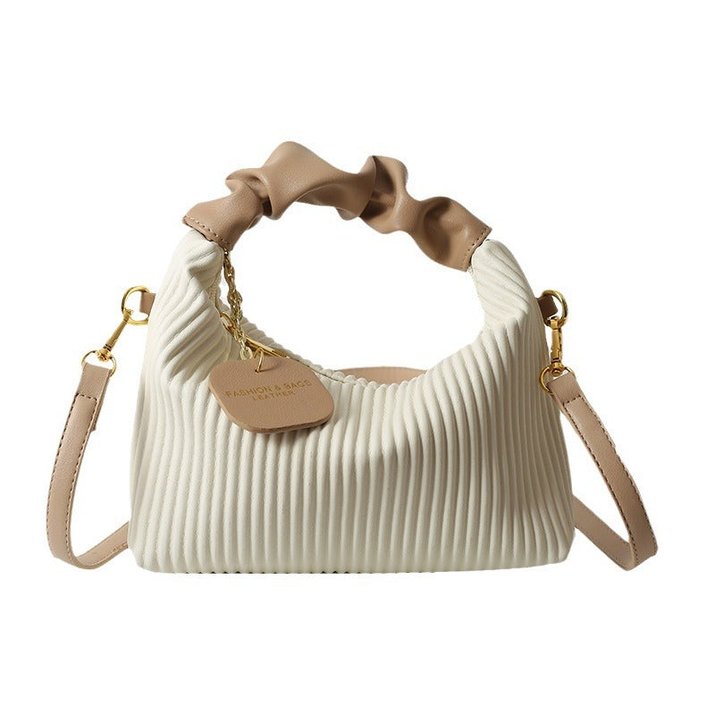 Pleated Cloud Crossbody Bag – PU Leather Shoulder Tote for Women, product view 9