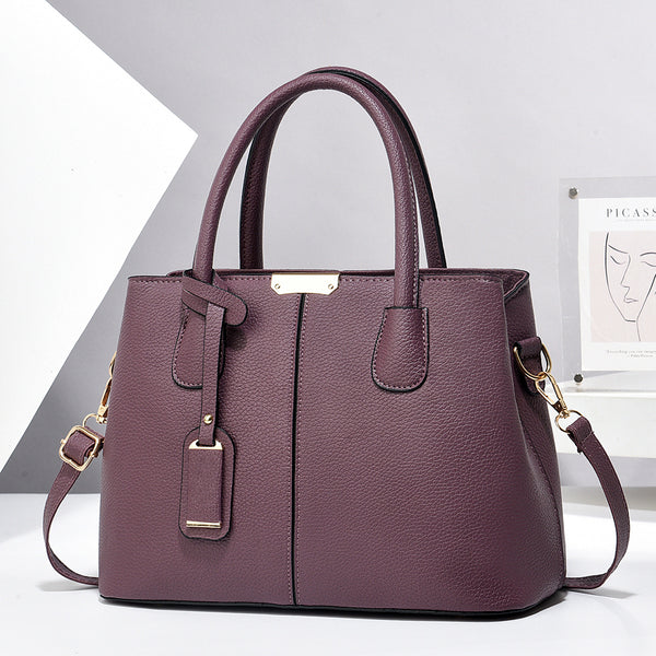 Women's PU Leather Square Tote Bag with Crossbody Strap, product view 14