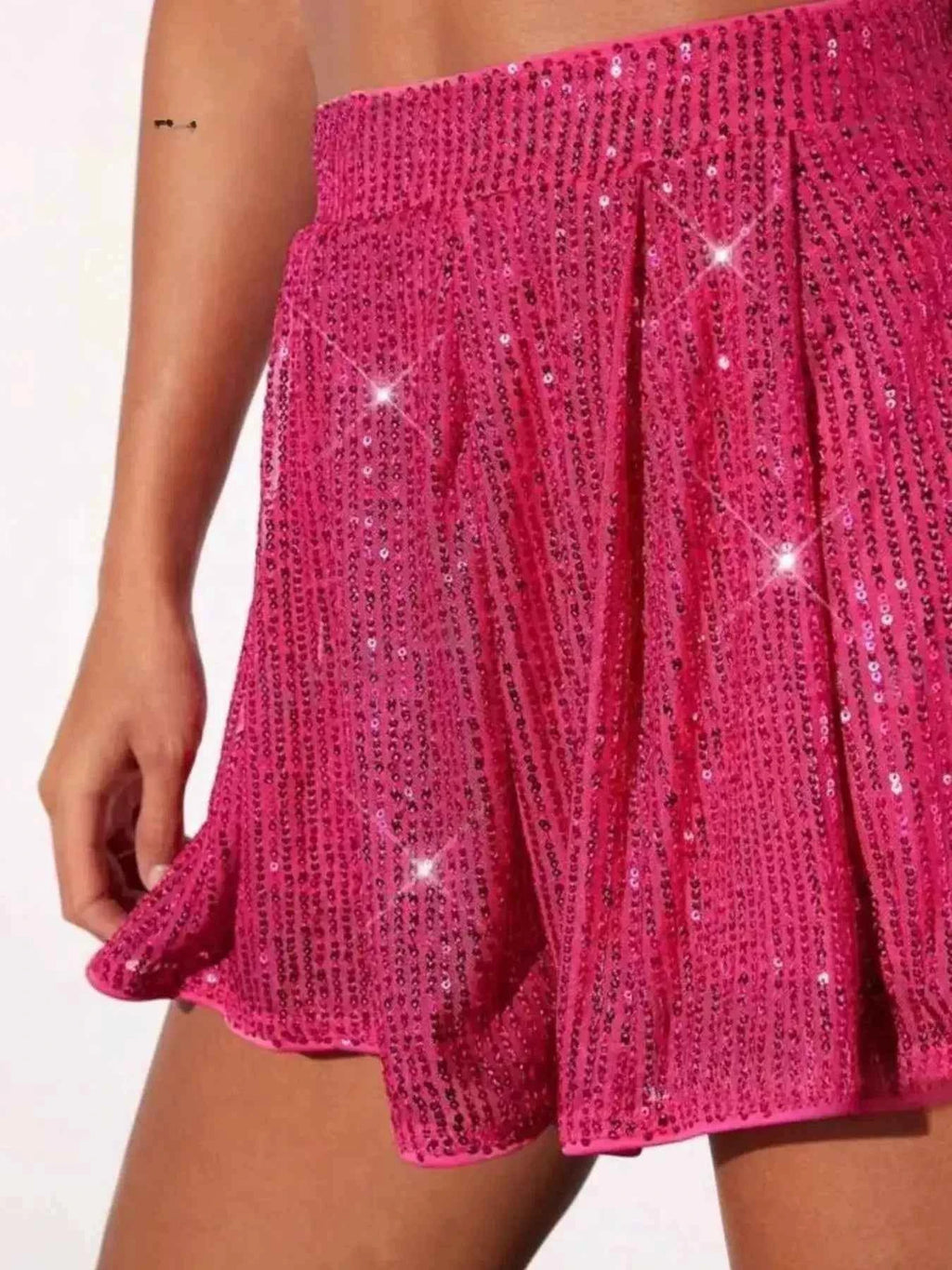 Sequin high-waist shorts — additional view 6