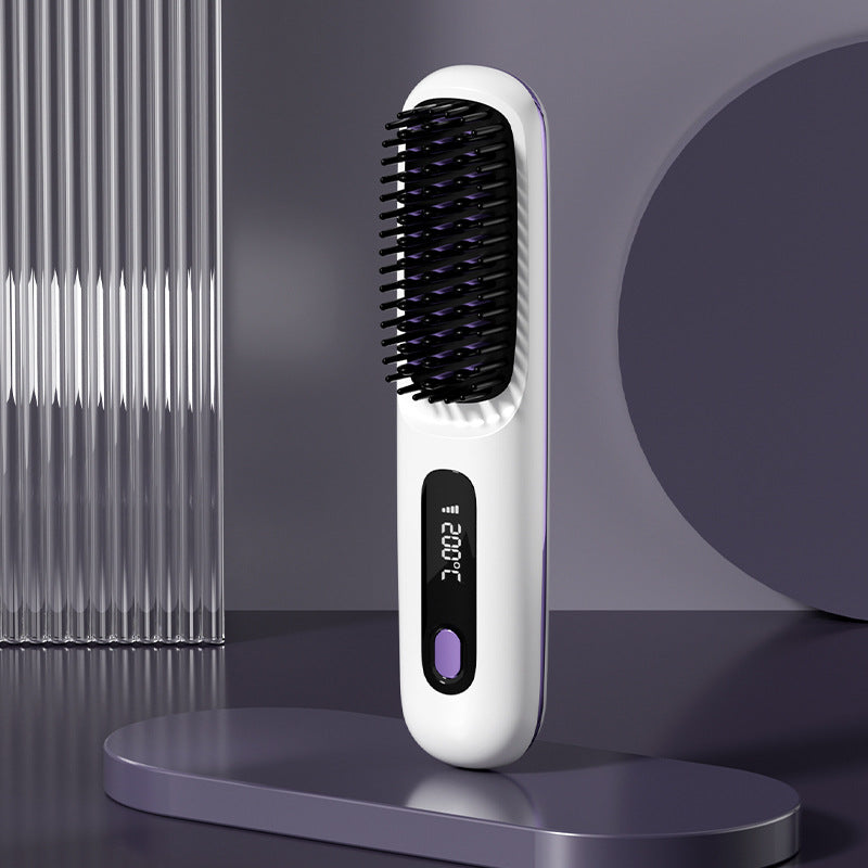 2-in-1 Wireless Hair Straightener Comb - Cordless & Rechargeable, product view 12