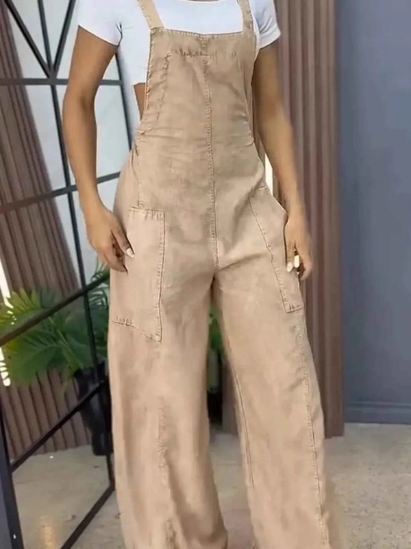 Plus size denim overalls — additional view 6