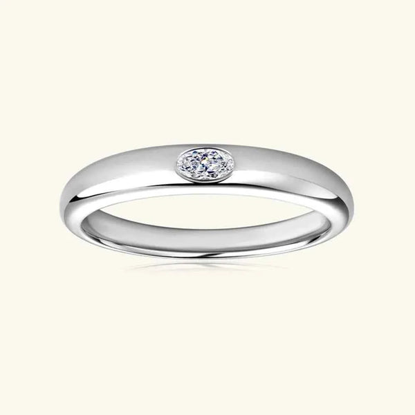 silver-plated alloy cubic zirconia ring — additional view 11