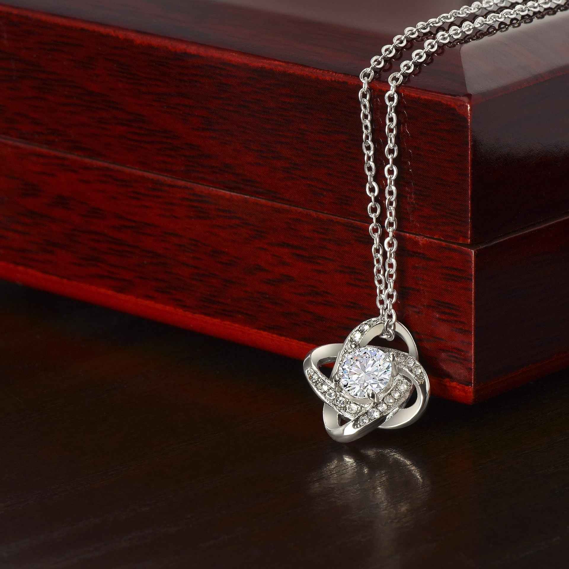 Heart Shape Zirconia Necklace-Necklaces-Splashis-Color:Clover White Gold Copper-Splashis