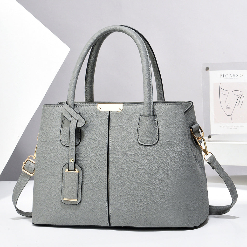 Women's PU Leather Square Tote Bag with Crossbody Strap, product view 13