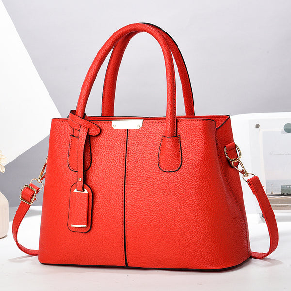 Women's PU Leather Square Tote Bag with Crossbody Strap, product view 12