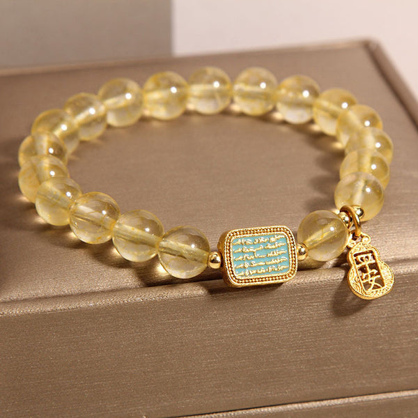 Product detail photo of Yellow Crystal Bracelet, yellow crystal bracelet