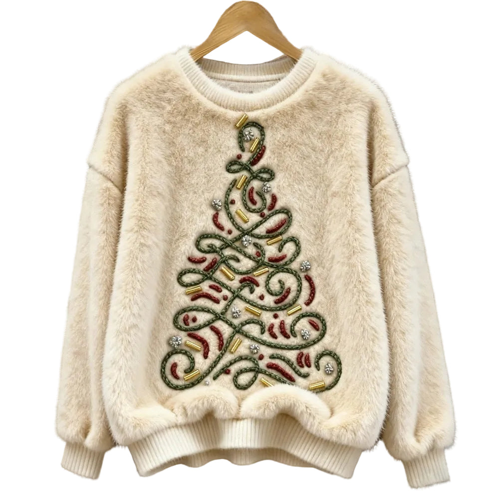 Christmas Print Flannel Hoodie product image