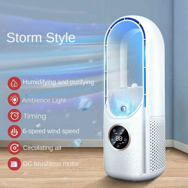 Portable USB leafless air cooler fan view 9
