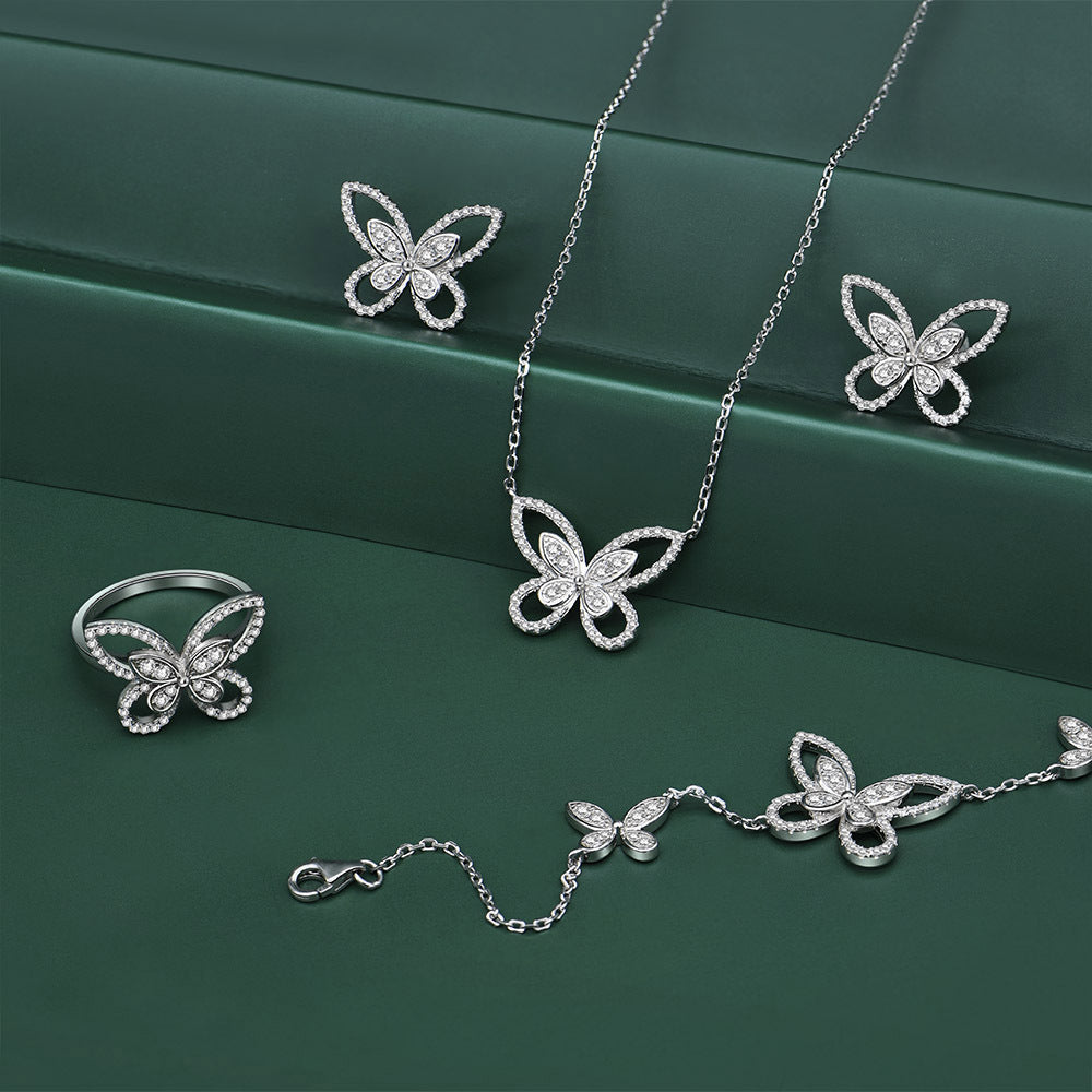 Product detail photo of Sterling Silver Clavicle Chain Pendant, Necklace, sterling silver clavicle chain pendant