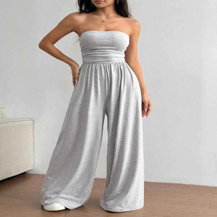 Strapless wide leg jumpsuit — primary view