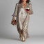 Sequin maxi dress with lantern sleeves — primary view