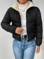 Women's Casual Solid-Color Zip Jacket, close-up product view