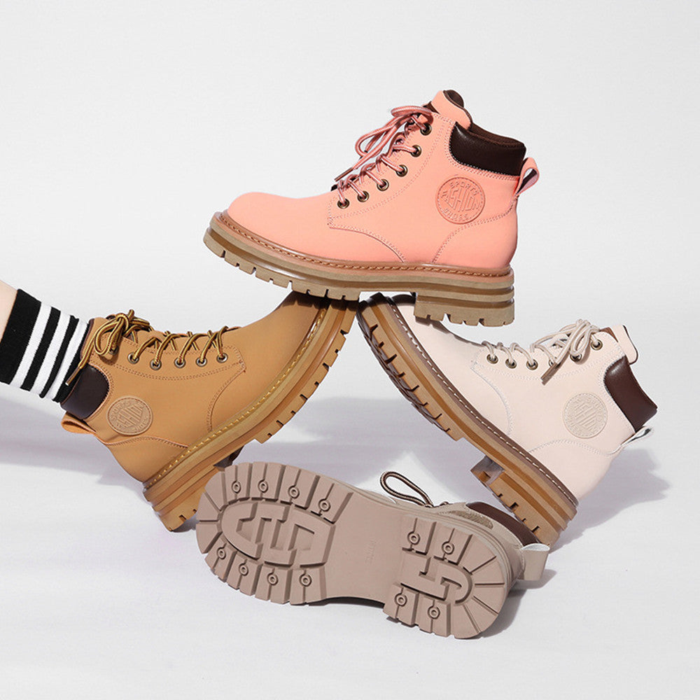 Women's Chunky Heel Combat Boots product image