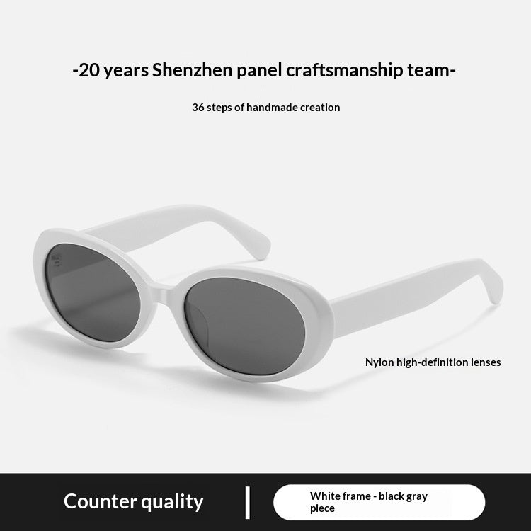 Star-Stud Oval Frame Sunglasses, alternate product view