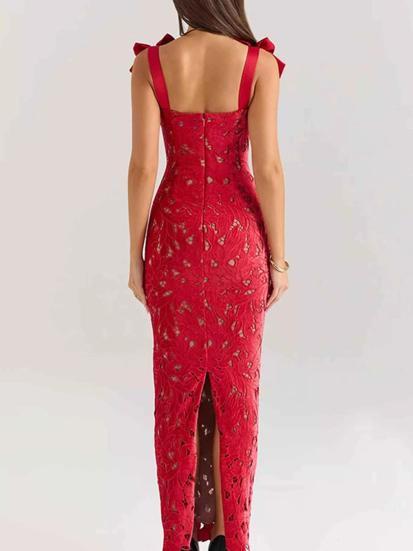 Lace cutout maxi dress — additional view 11