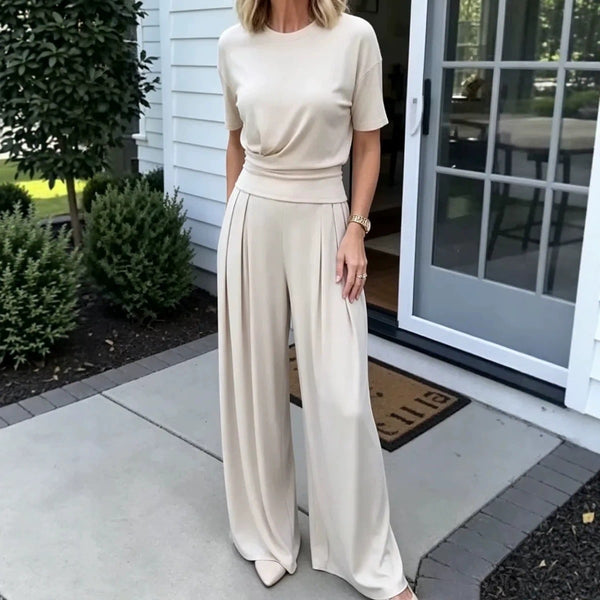 Women's T-Shirt & Wide-Leg Pants Set — product image 4