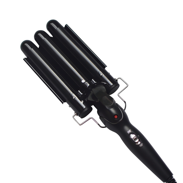 Three-barrel ceramic wave hair curler view 2