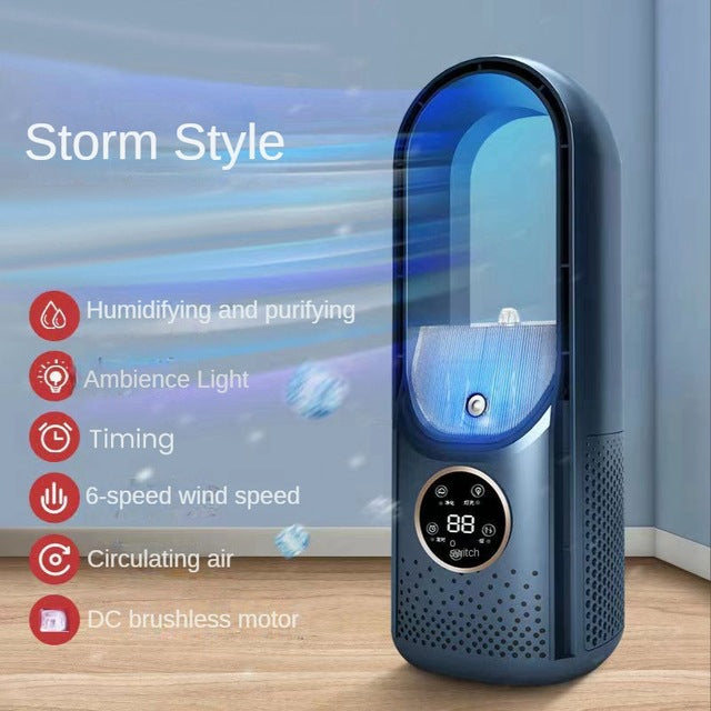 Portable USB leafless air cooler fan view 10