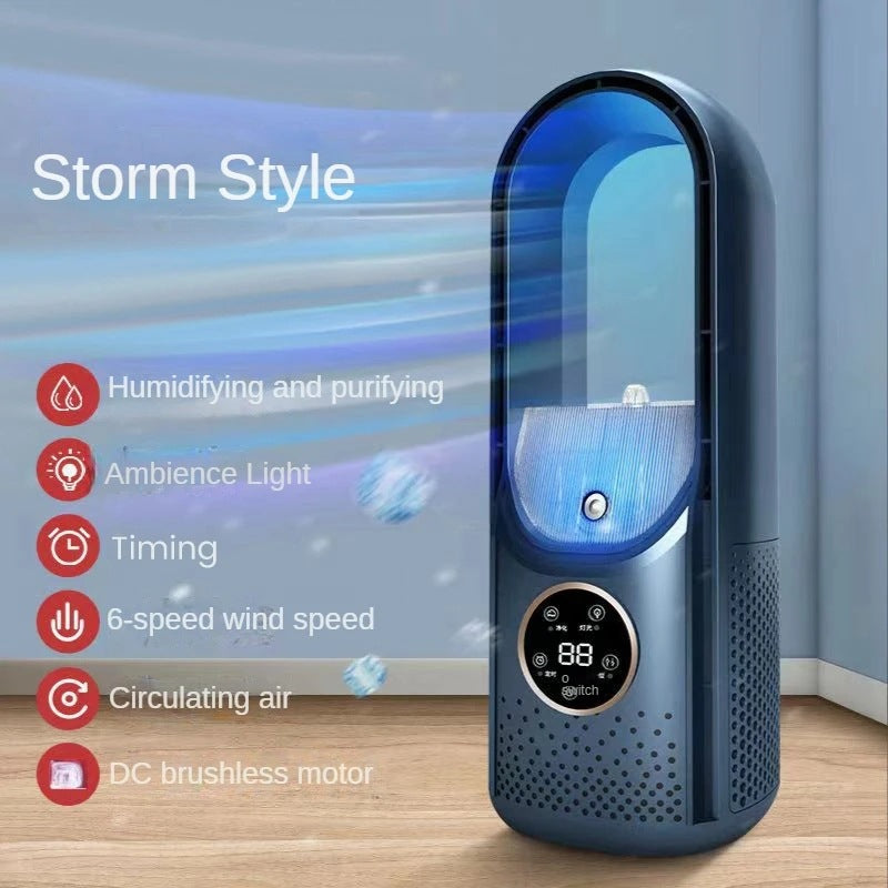 Portable USB leafless air cooler fan view 7