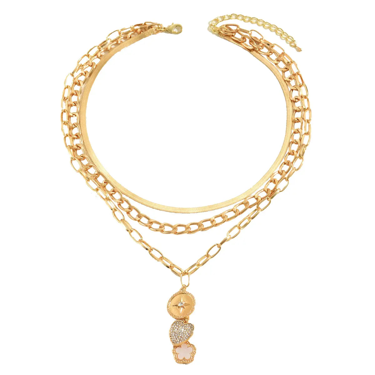 Flower Pendant Multi-Layer Clavicle Necklace product image