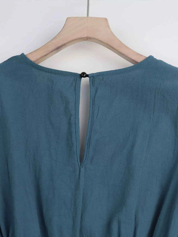 Tie Waist Flutter Sleeve Romper-Romper-Splashis-Splashis