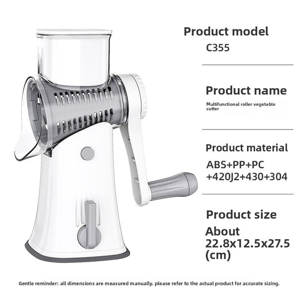 Hand Crank Vegetable Chopper Slicer and Dicer view 4