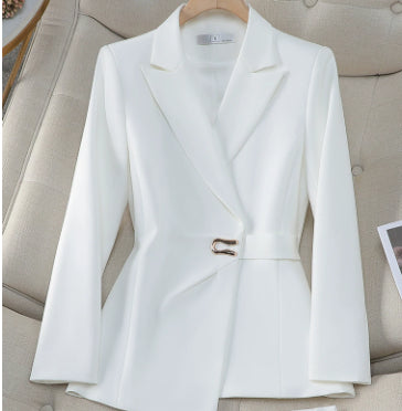 Double-Breasted Slim Fit Women's Suit Set – Blazer & Trouser Office Wear, product view 11