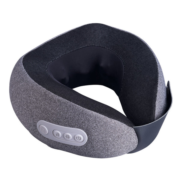 U-shaped massage pillow strap and buckle detail