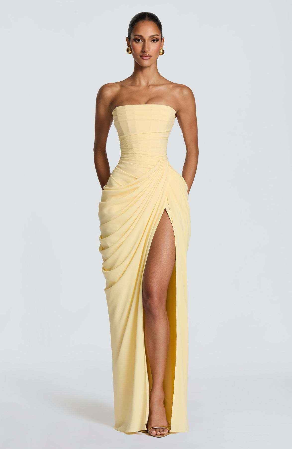 Asymmetrical off-shoulder bodycon dress — additional view 7