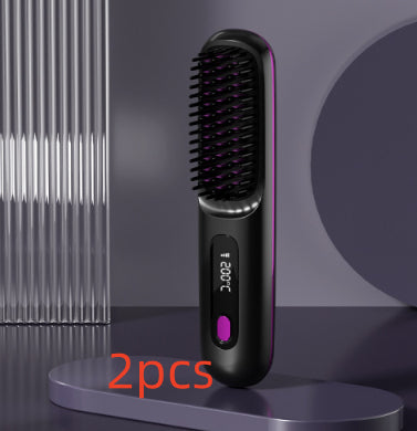 2-in-1 Wireless Hair Straightener Comb - Cordless & Rechargeable, product view 14