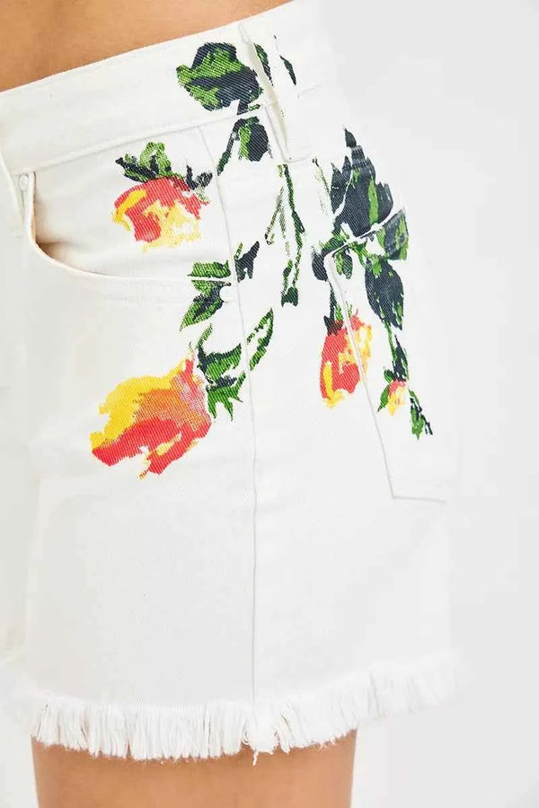 Flower print tummy control shorts — additional view 8