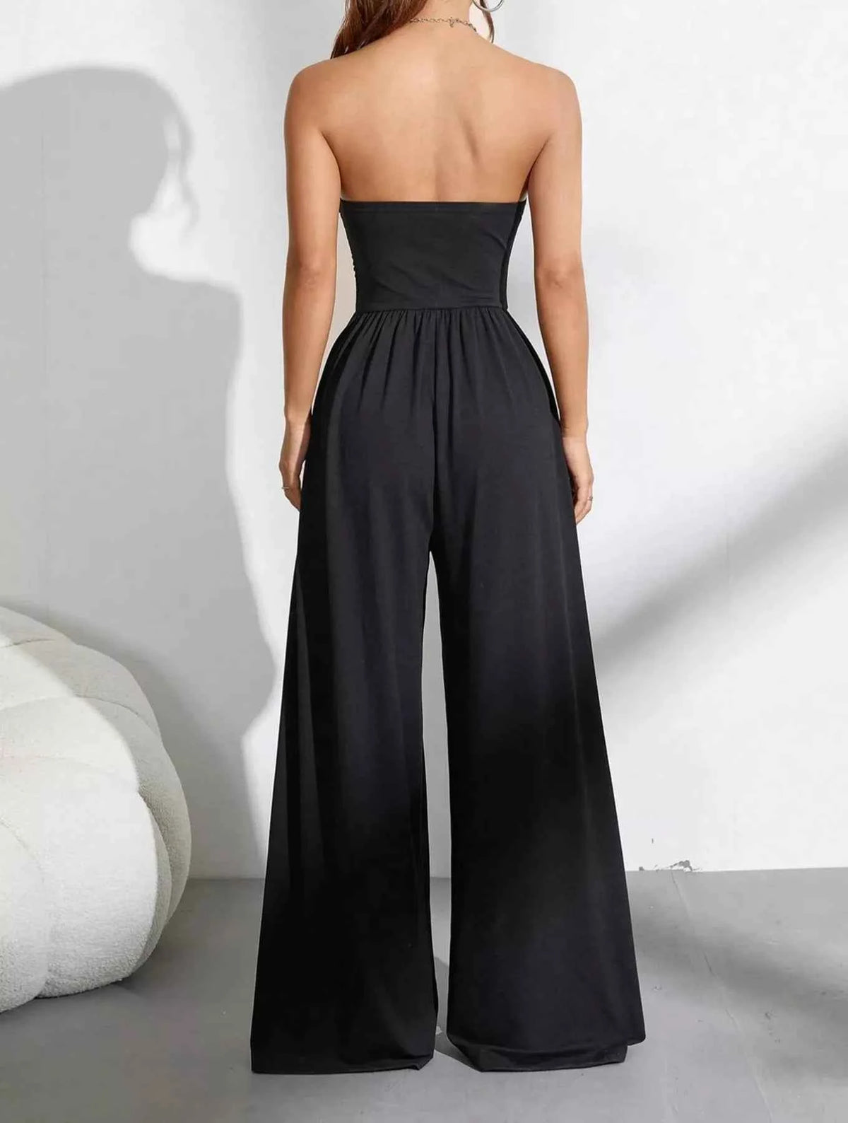Chic Strapless Wide Leg Jumpsuit, alternate product view