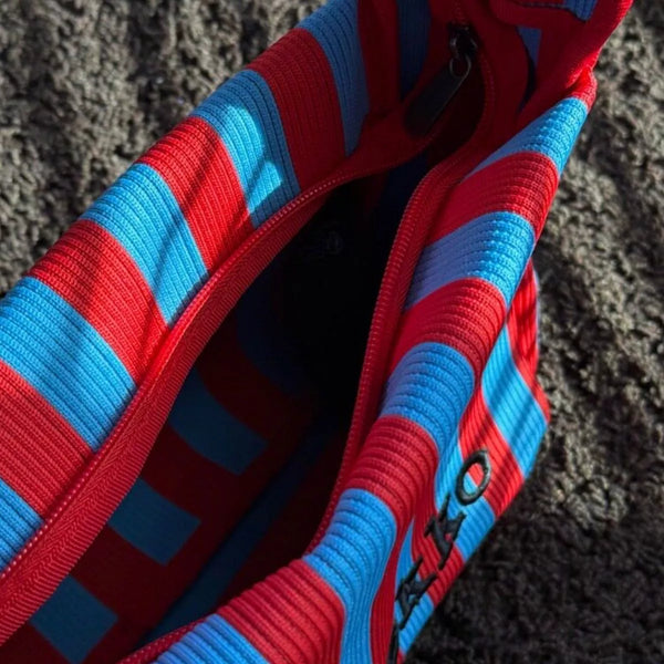 Striped knit shoulder bag — additional view 4