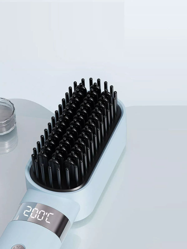 2-in-1 cordless ionic straightening brush — additional view 3
