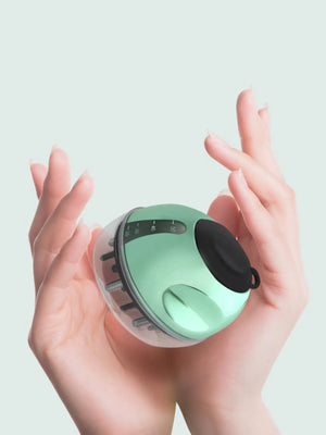 Portable scalp massage brush