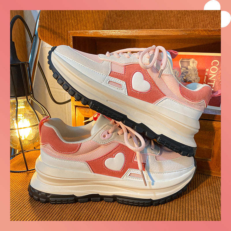 Women's Mesh Lace-Up Running Shoes-Splashis