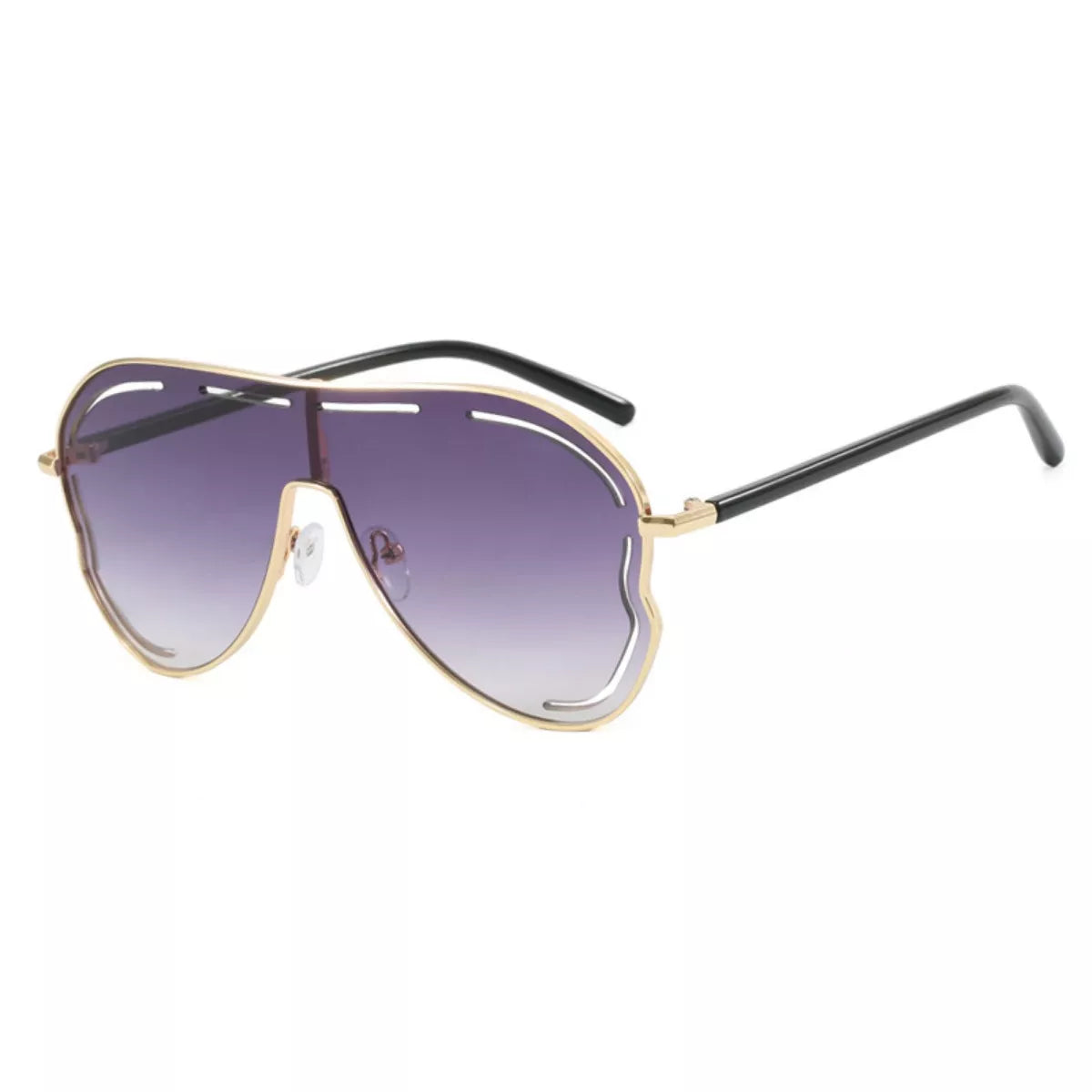 Oversized aviator gradient sunglasses — additional view 3