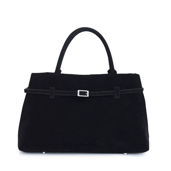 Faux Suede Tote Bag for Women – Large Capacity Shoulder Handbag, product view 12