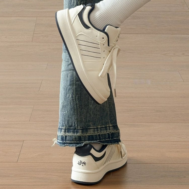 Women's platform sneakers top view