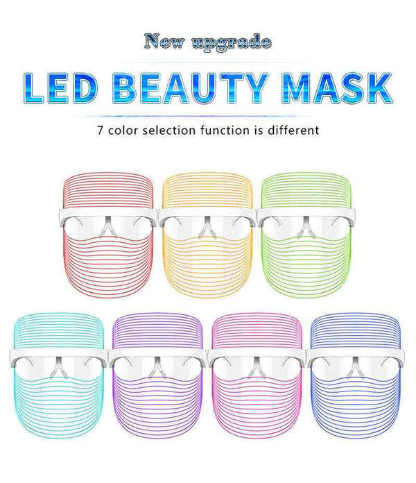 7-Color LED Photon Facial Mask-Personal Care Appliances-Splashis-Splashis